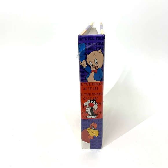 Vintage Looney Tunes Gang 1997 Taz Bugs Bunny 4x6 Pocket Memo Binder Photo Album - Picture 4 of 12